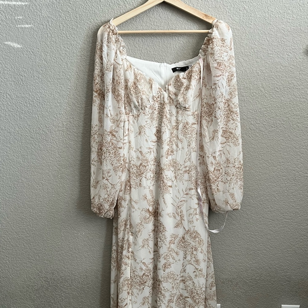White Floral Dress